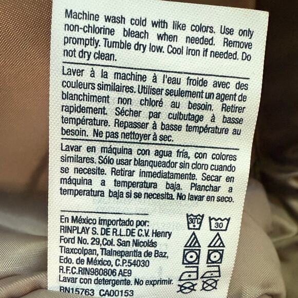 Champion Big C Coaches Jacket Men’s Large Tan with Burgundy Logo - Picture 12 of 14